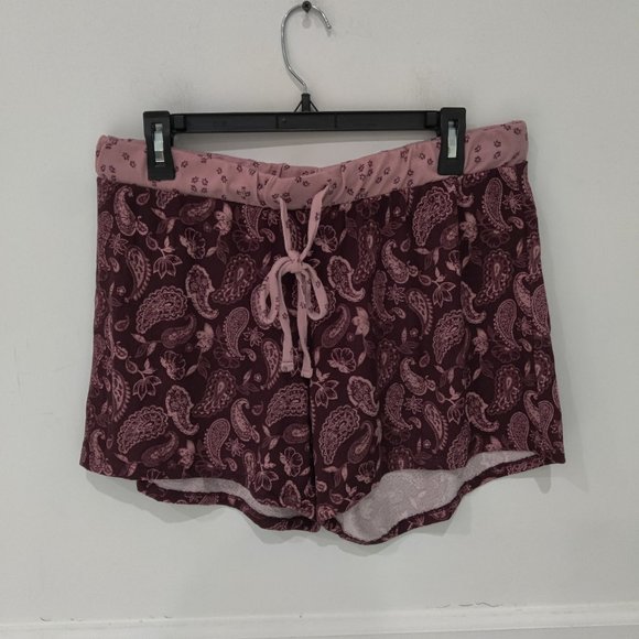 NWoT Lucky Brand Womens 2 Piece Drawstring Pajama Set Burgundy Size M $85 FFF005 - Picture 2 of 5